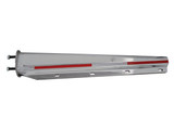 30" Stainless Steel Heavy Duty Mud Flap Hanger W/ Reflector - 2-1/2" Bolt Pattern