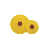 4" Yellow Razor Buff - 1/8" Arbor