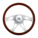 18" Chrome Boss Steering Wheel w/ Hub For Peterbilt 1998 - 2005, Kenworth 2001 - 2002