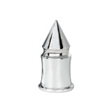 33mm X 4 3/8" Chrome Plastic V-Spike Nut Cover - Thread-On