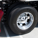 33mm X 2-3/4" Chrome Plastic Bullet Nut Covers - Push-On (60-Pack)