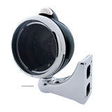 Black Guide 682-C Headlight No Bulb With Dual Mode LED Signal - Clear Lens