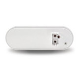 CLEAR RED STOP, TURN & TAIL OVAL MIRROR LED LIGHT - 13 DIODES