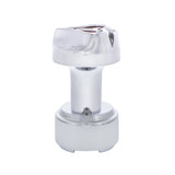 ACE OF SPADES THREAD-ON SHIFT KNOB & ADAPTER FOR EATON FULLER STYLE 9/10 SHIFTER - CHROME