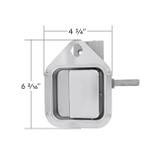 Exterior Sleeper Storage Door Handle For Kenworth W900/T800 (2004-2015), Long Striker - Driver (Bulk)