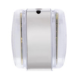 26 LED Dual Function Reflector Double Face Oval Light With SS Bracket - Amber & Red LED/Clear Lens