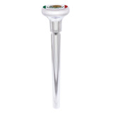 1/2"-13 THREAD-ON GEARSHIFT KNOB WITH MEXICO FLAG STICKER - CHROME