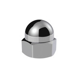 11/16" X 7/8" CHROME DIE-CAST ACORN NUT COVER (50 PCS/BOX)