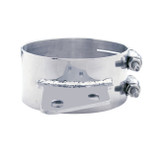 6" Stainless Butt Joint Exhaust Clamp - Angled Bracket-United Pacific-10283