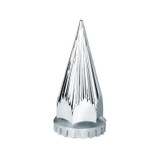 33mm X 4-3/4" Chrome Plastic Razor Nut Covers With Flange - Thread-On (60-Pack)