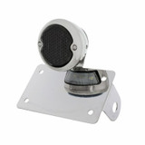 Chrome Horizontal Side Mount License Bracket With 1933-36 Ford Style LED Tail Light