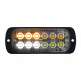 12 High Power LED Ser Thin Warning Light - Amber LED & White LED (Bulk)