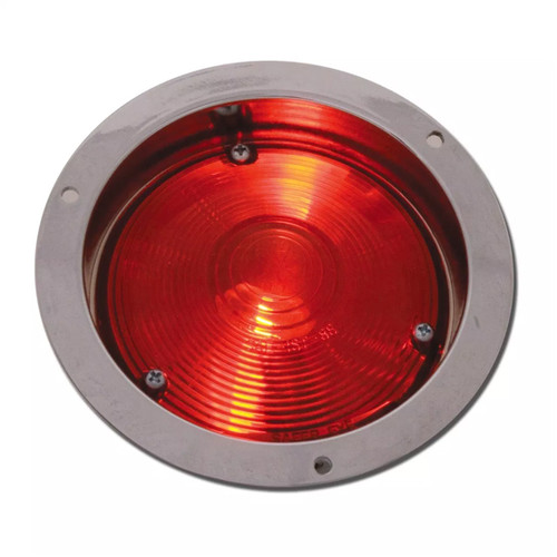 4" Flange Mount Light With Chrome Die Cast Housing - Red-Grand General-80370