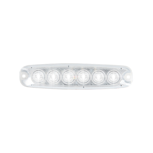 5 ⅛" Ultra Thin Strobe LED Light - White/Clear-Grand General-81842