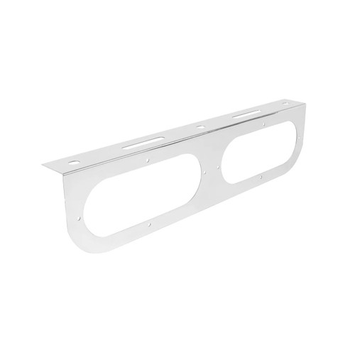 Chrome Plated Steel Light Bracket - 2 Oval Holes-Grand General-81440