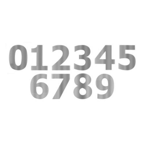 3" Chrome Plated Steel Number '3' Cut Out