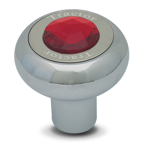 Screw-In Air Valve Control Knob With Crystal - Red (Trailer)-Grand General-95365