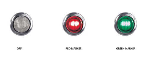 Mini Button Dual Revolution Red/Green LED-Trux-TLED-BX3RG