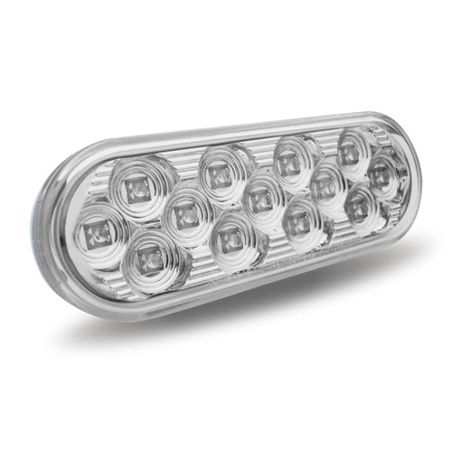 Oval Mirror White Back-Up LED (13 Diodes)-Trux-TLED-OBMW