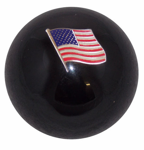 American Flag In Black Shift Knob-Twisted Shifterz-EM-H14876-BLK