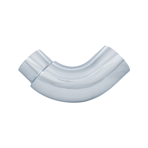 Chrome 90 Degree Exhaust Elbow, Reduce 6 O.D. To 5 O.D. - 13 X 13