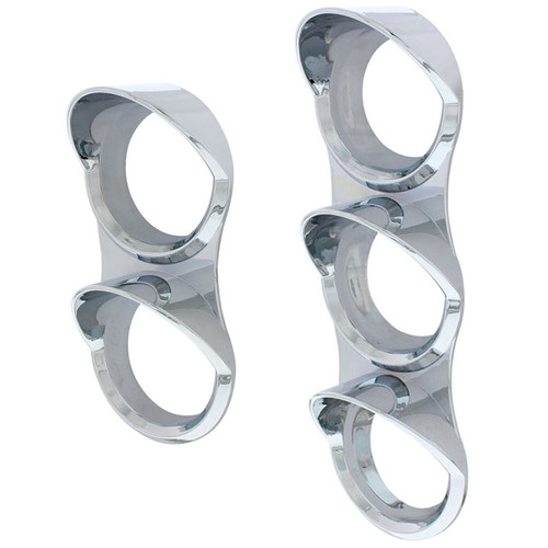 Mack Chrome Small Gauge Cover With Visor-United Pacific-41852