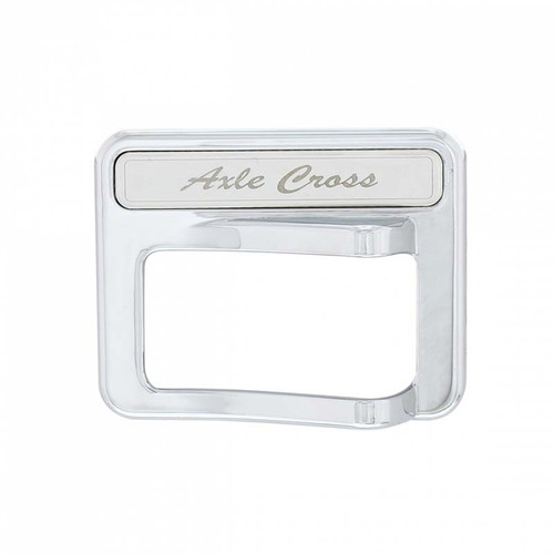 Peterbilt Chrome Rocker Switch Cover w/ Stainless Plaque - Axle Differential