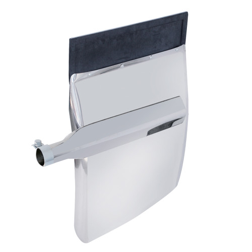 24" x 31" Stainless Quarter Fender Set - Triangle Bracket