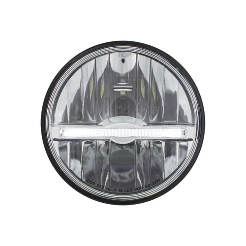 Ultralit- 9 LED 5-3/4" LED Headlight With White LED Position Light Bar