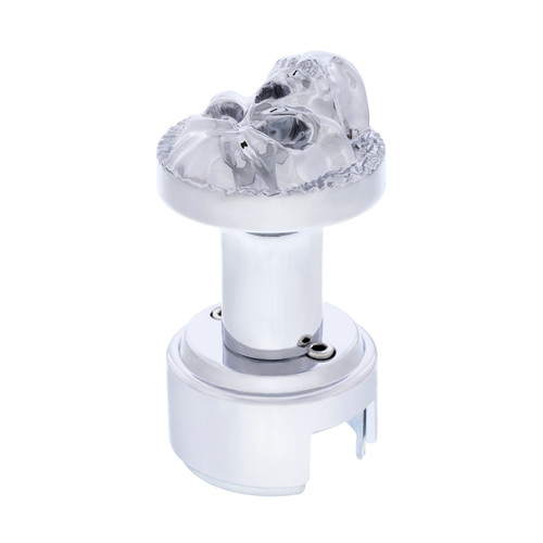 Chrome Skull 13/15/18 Speed Thread-on Gearshift Knob w/ Adaptor