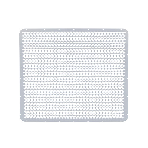 Peterbilt Extended Hood Stainless Grille - Alternating Oval Holes