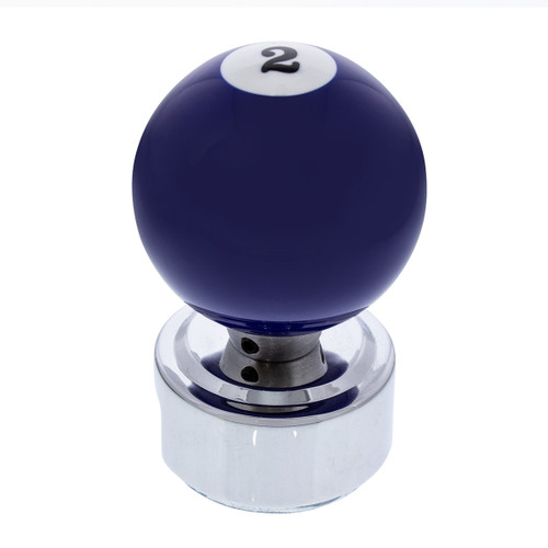 Number "2" Pool Ball Gearshift Knob For 13/15/18 Speed Eaton Style Shifters