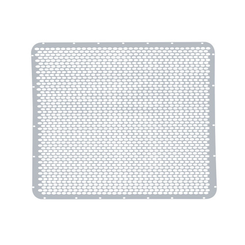 Peterbilt 379 Extended Hood Stainless Grille - Alternating Oval Holes