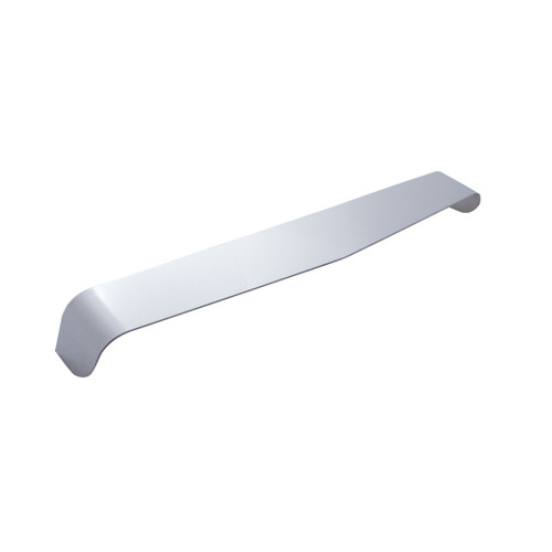 14 3/4" Stainless Steel Dual Headlight Visor, Smooth Style