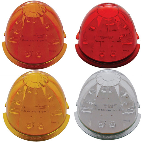 17 LED Watermelon Cab Light - Amber LED/Amber Lens United Pacific 38152