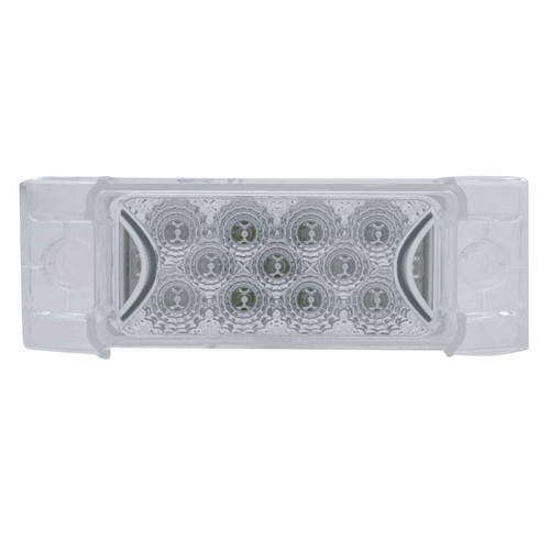 13 LED Reflector Rectangular Clearance/Marker Light - Amber LED/Amber Lens United Pacific 39592