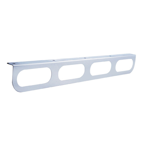 Stainless Light Bracket w/ Four Oval Light Cutouts
