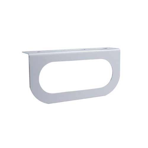Stainless Light Bracket w/ One Oval Light Cutout
