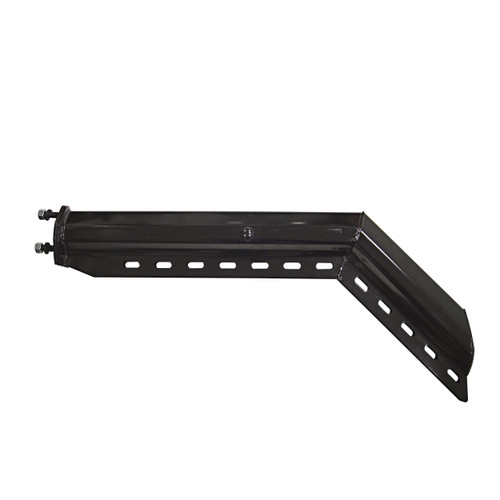 30" Black 45 Degree Angled Heavy Duty Mud Flap Hanger - 2 1/2" Bolt Pattern