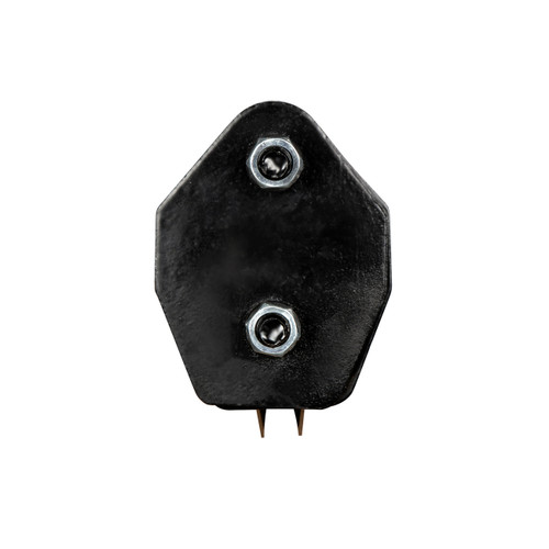 30" Black 45 Degree Angled Heavy Duty Mud Flap Hanger - 2 1/2" Bolt Pattern