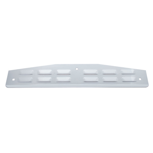 3" X 18" Chrome Louvered Bottom Mud Flap Plate - Bolt Thru
