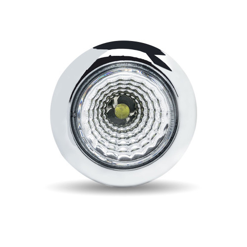 Mini Button Dual Revolution Amber/Green LED with Reflector & Silicone Locking Ring (1 Diode)