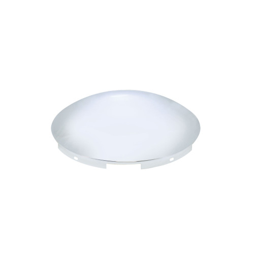 5 Even Notched Chrome Dome Front Hub Cap - 7/16" Lip