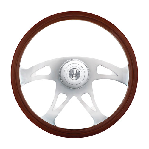 18" Chrome Boss Steering Wheel w/ Hub For Peterbilt 1998 - 2005, Kenworth 2001 - 2002