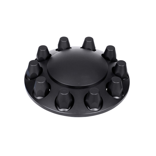 Matte Black Dome Front Axle Cover With 33mm Thread-on Nut Cover