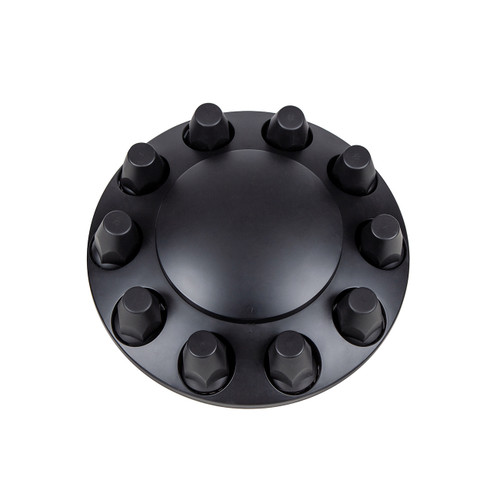 Matte Black Dome Front Axle Cover With 33mm Thread-on Nut Cover