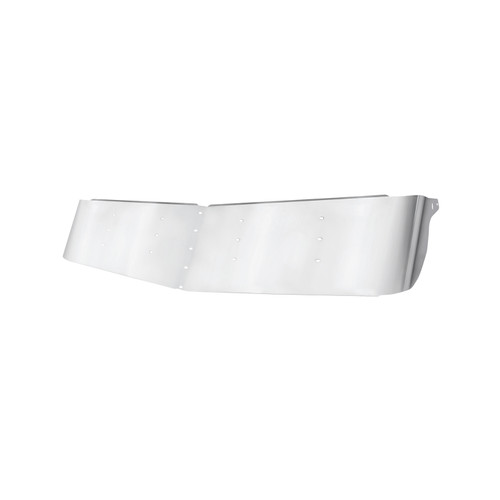 Kenworth 13 1/2" Stainless Curved Drop Visor