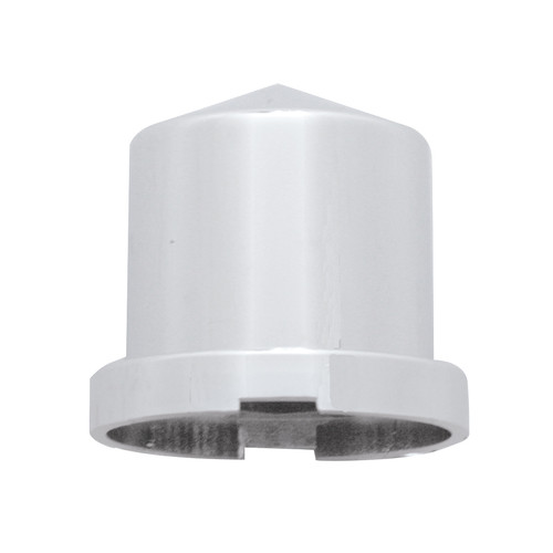 15/16" X 1 1/2" Chrome Plastic Pointed Nut Cover - Push-On