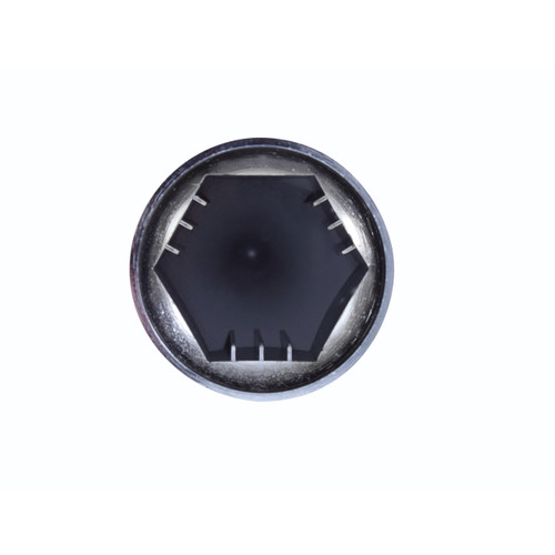 33mm X 4-7/8" Chrome Plastic Super Spike Nut Cover - Push-On (60 Pack)