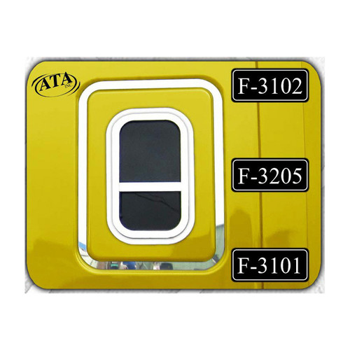 Freightliner Cascadia Bottom Window Sleeper Trim With Divider - 22 Gauge 430 Stainless Steel